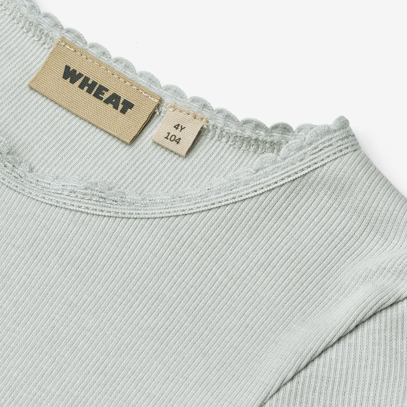 Wheat Main Rippen-T-Shirt L/S Reese T-Shirt 1560 soft blue