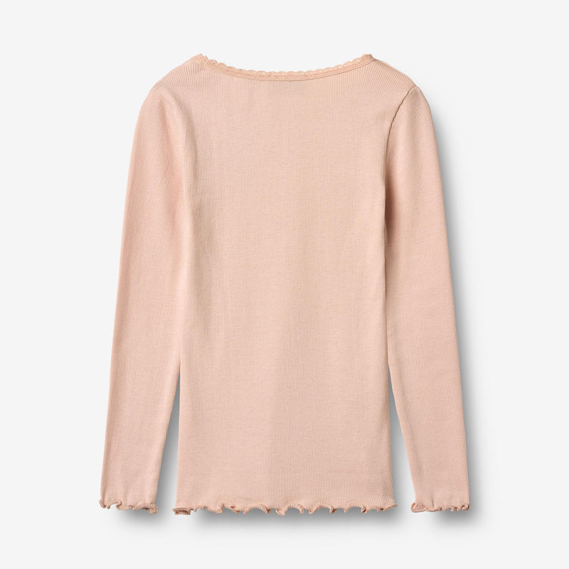 Wheat Main Rippen-T-Shirt L/S Reese Jersey Tops and T-Shirts 2400 powder