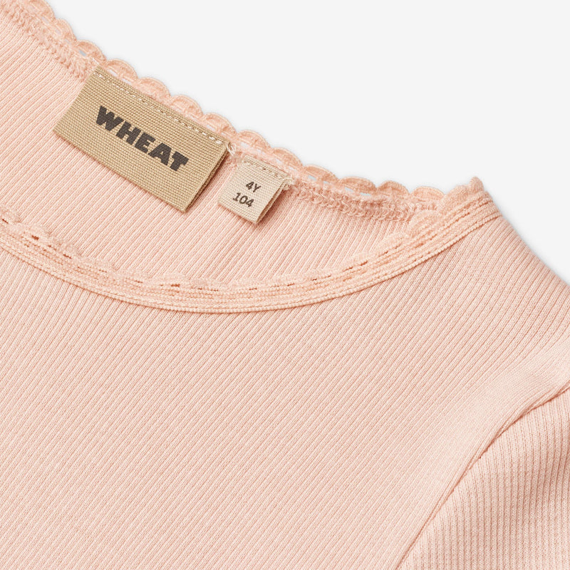 Wheat Main Rippen-T-Shirt L/S Reese Jersey Tops and T-Shirts 2400 powder