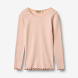 Wheat Main Rippen-T-Shirt L/S Reese Jersey Tops and T-Shirts 2400 powder