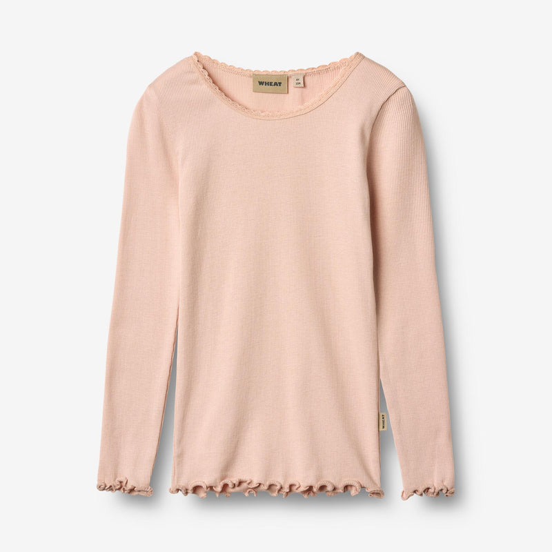 Wheat Main Rippen-T-Shirt L/S Reese Jersey Tops and T-Shirts 2400 powder