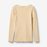 Wheat Main Rippen-T-Shirt L/S Reese Jersey Tops and T-Shirts 9430 macadamia