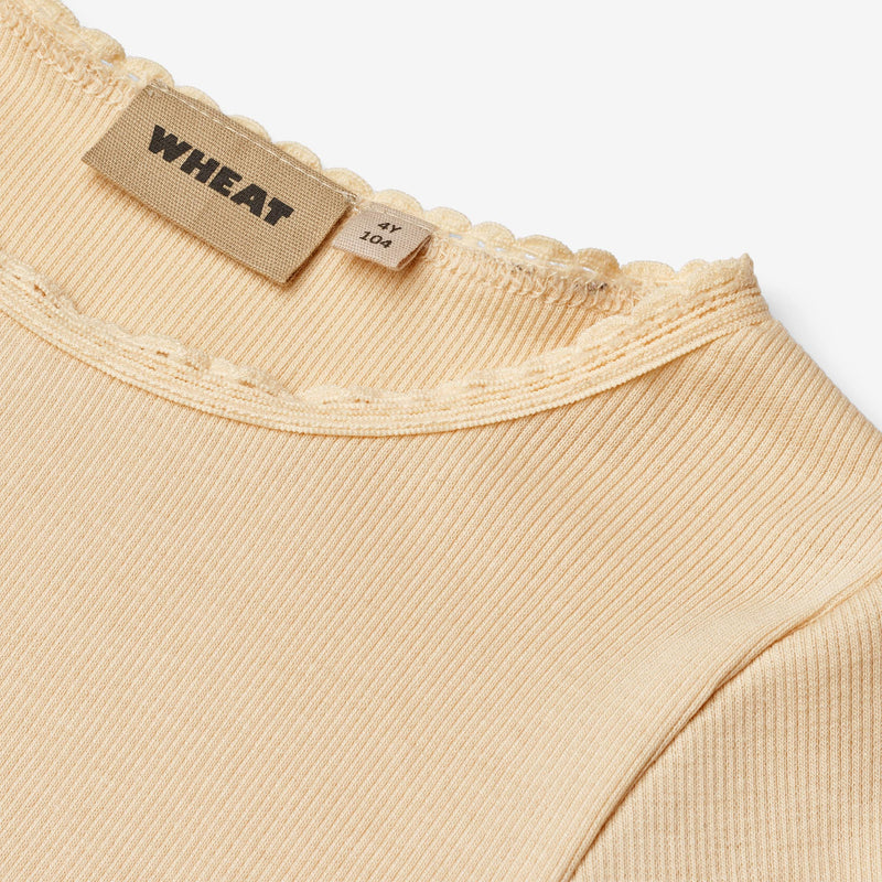 Wheat Main Rippen-T-Shirt L/S Reese Jersey Tops and T-Shirts 9430 macadamia