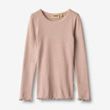 Wheat Main Rippen-T-Shirt L/S Reese T-Shirt 1135 dry rose