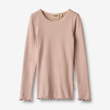 Wheat Main Rippen-T-Shirt L/S Reese T-Shirt 1135 dry rose