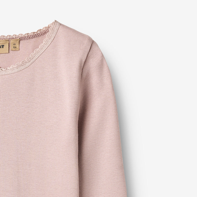 Wheat Main Rippen-T-Shirt L/S Reese T-Shirt 1354 soft lilac