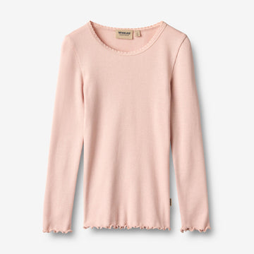 Wheat Main Rippen-T-Shirt L/S Reese T-Shirt 2317 dim rose