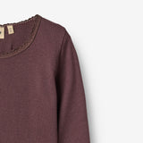 Wheat Main Rippen-T-Shirt L/S Reese T-Shirt 3030 fudge