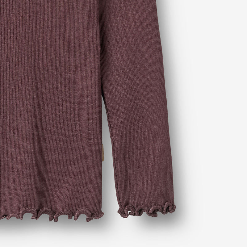 Wheat Main Rippen-T-Shirt L/S Reese T-Shirt 3030 fudge