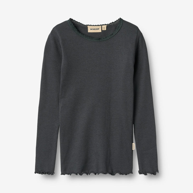 Wheat Main Rippen-T-Shirt L/S Reese T-Shirt 9561 night