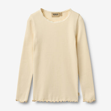 Wheat Main Rippen-T-Shirt L/S Reese T-Shirt 9631 barely apricot