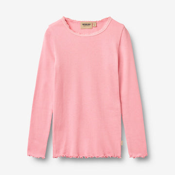 Wheat Main Rippen-T-Shirt L/S Reese T-Shirt 9638 bubblegum