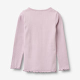 Wheat Main Rippen T-Shirt L/S Ida T-Shirt 1346 lavender