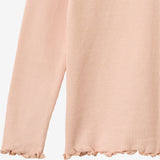 Wheat Main Rippen T-Shirt L/S Ida T-Shirt 2400 powder