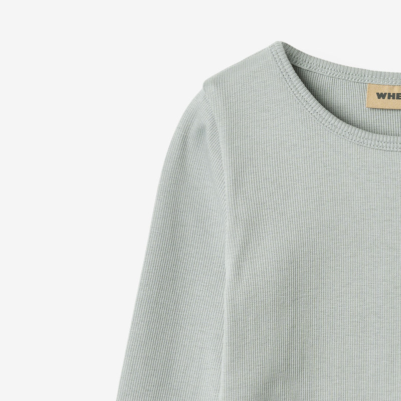 Wheat Main Rippen T-Shirt L/S Ida T-Shirt 9567 soft rain