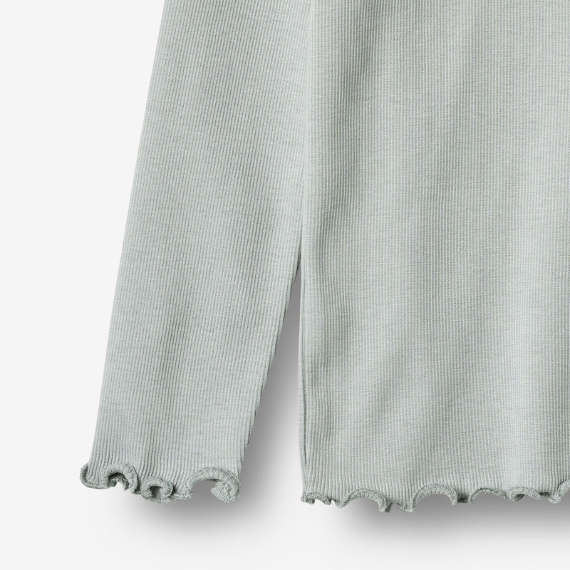 Wheat Main Rippen T-Shirt L/S Ida T-Shirt 9567 soft rain