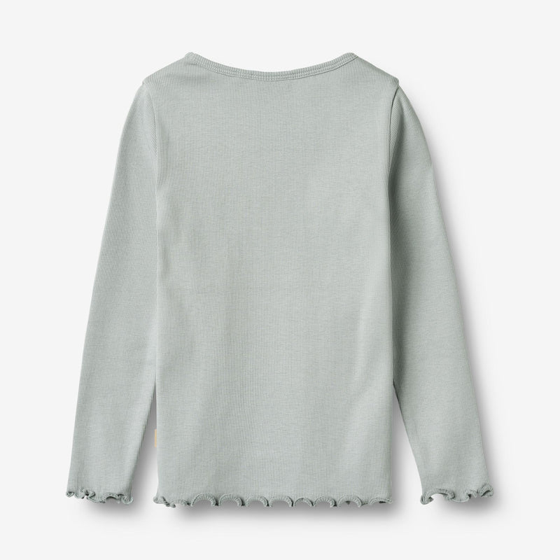 Wheat Main Rippen T-Shirt L/S Ida T-Shirt 9567 soft rain