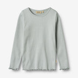 Wheat Main Rippen T-Shirt L/S Ida T-Shirt 9567 soft rain