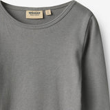 Wheat Main Rippen T-Shirt L/S Ida T-Shirt 9624 flint