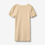 Wheat Main Rippen T-Shirt S/S Katie T-Shirt 9430 macadamia