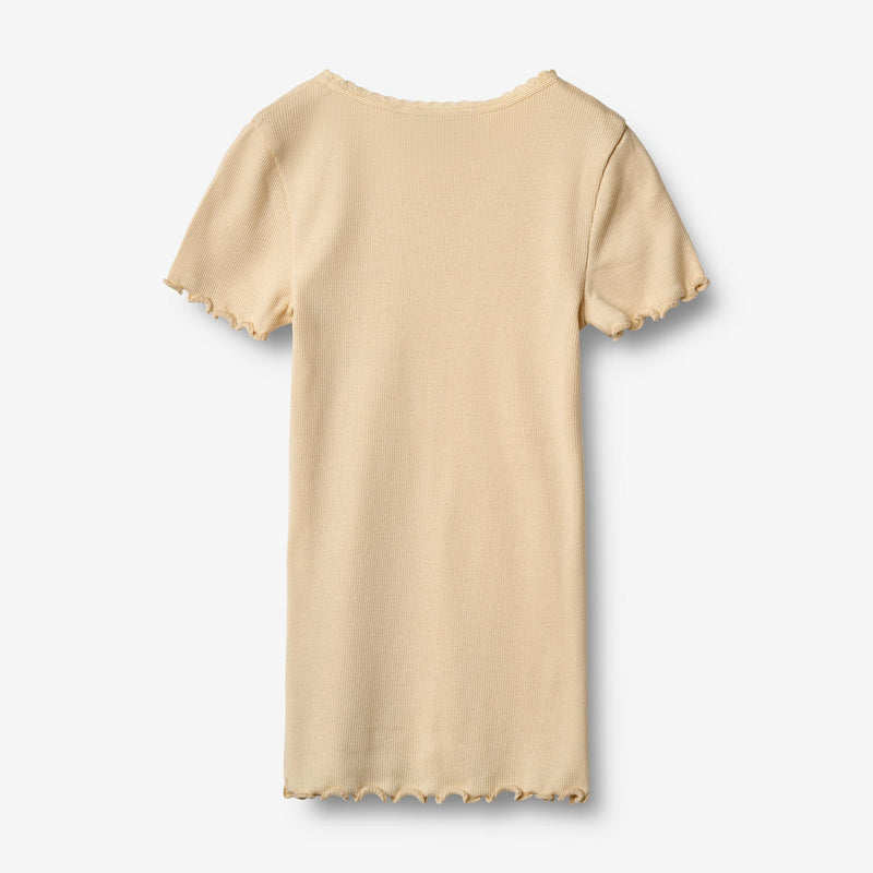 Wheat Main Rippen T-Shirt S/S Katie T-Shirt 9430 macadamia