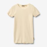 Wheat Main Rippen T-Shirt S/S Katie T-Shirt 9631 barely apricot