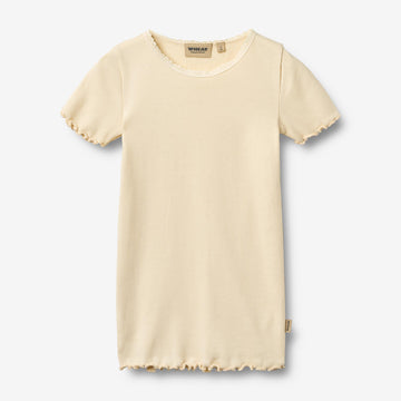 Wheat Main Rippen T-Shirt S/S Katie T-Shirt 9631 barely apricot