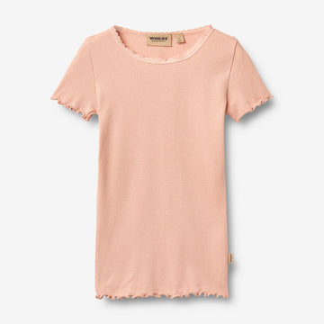 Wheat Main Rippen T-Shirt S/S Katie T-Shirt 9658 rose cloud