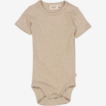 Wheat Main  Rippenbody Plain Underwear/Bodies 3306 cappuccino melange