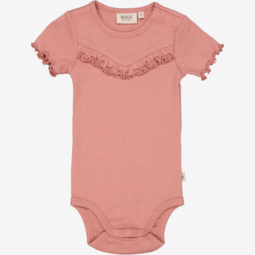 Wheat Main  Rippenbody Ruffle Underwear/Bodies 2021 old rose