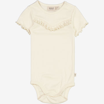 Wheat Main  Rippenbody Ruffle Underwear/Bodies 3129 eggshell 