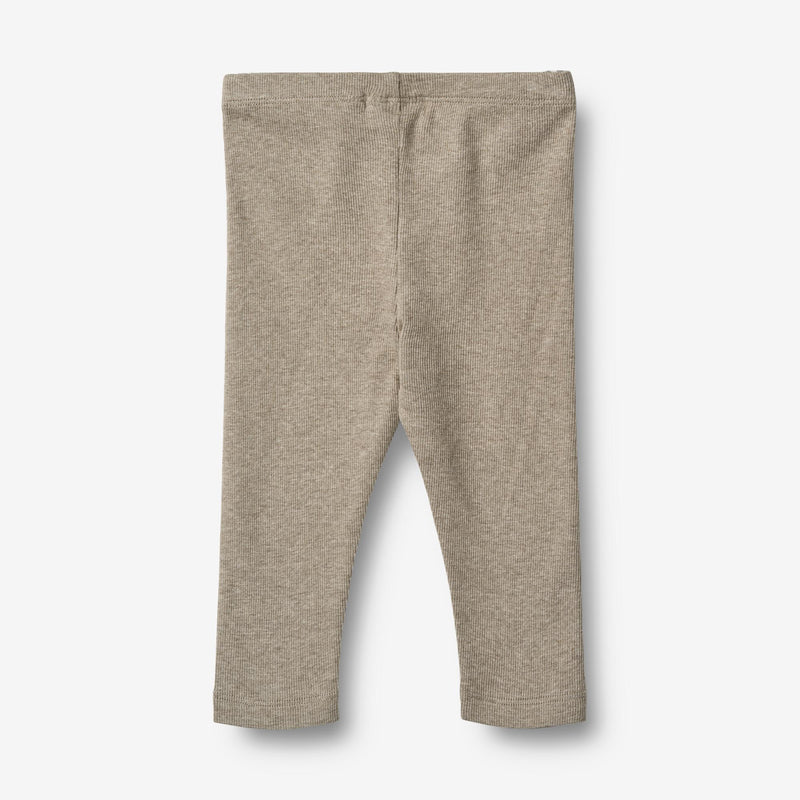 Wheat Main Rippenjersey Leggings Jules Legging 0072 gravel melange