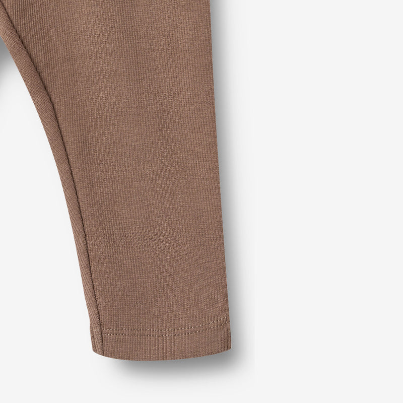 Wheat Main Rippenjersey Leggings Jules Legging 9573 toffee brown