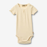 Wheat Main Ripp Kurzarm Babybody Edna Body 9631 barely apricot