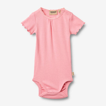Wheat Main Ripp Kurzarm Babybody Edna Body 9638 bubblegum