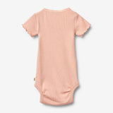 Wheat Main Ripp Kurzarm Babybody Edna Body 9658 rose cloud