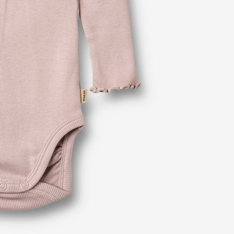 Wheat Main Rippstrick-Body L/S Lotta Body 1354 soft lilac