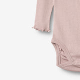 Wheat Main Rippstrick-Body L/S Lotta Body 1354 soft lilac