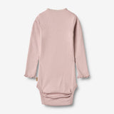 Wheat Main Rippstrick-Body L/S Lotta Body 1354 soft lilac