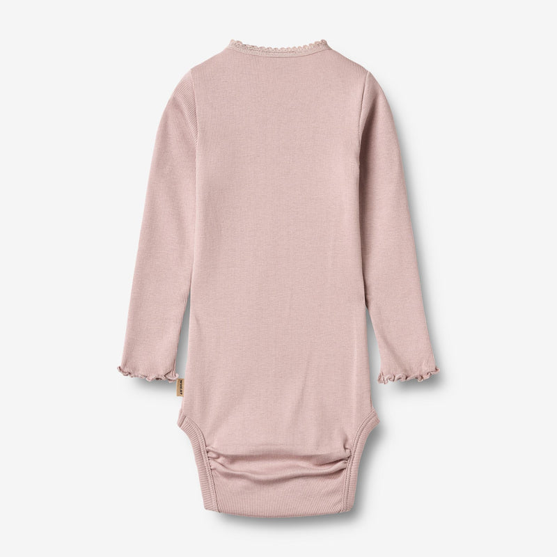 Wheat Main Rippstrick-Body L/S Lotta Body 1354 soft lilac