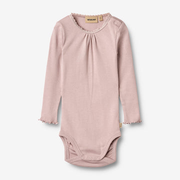 Wheat Main Rippstrick-Body L/S Lotta Body 1354 soft lilac