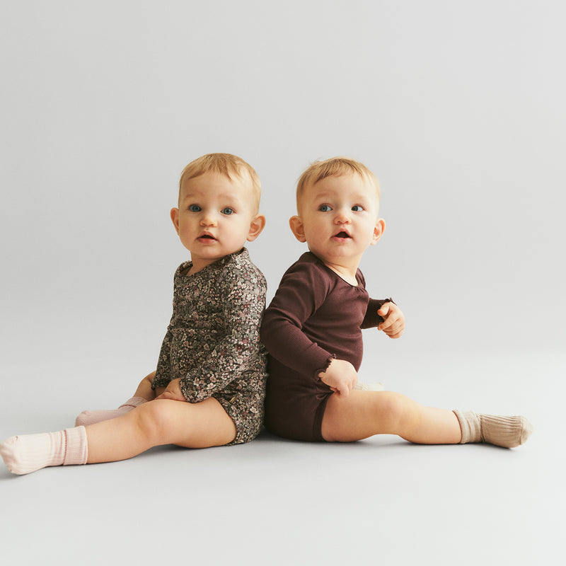 Wheat Main Rippstrick-Body L/S Lotta Body 3030 fudge