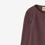 Wheat Main Rippstrick-Body L/S Lotta Body 3030 fudge