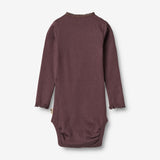 Wheat Main Rippstrick-Body L/S Lotta Body 3030 fudge
