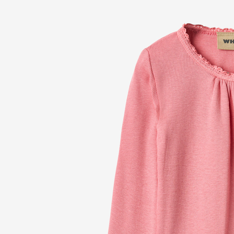 Wheat Main Rippstrick-Body L/S Lotta Body 9568 soft pink