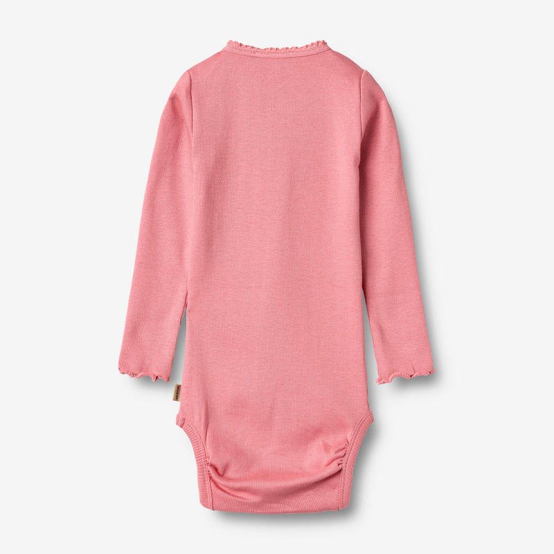 Wheat Main Rippstrick-Body L/S Lotta Body 9568 soft pink