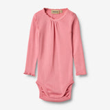 Wheat Main Rippstrick-Body L/S Lotta Body 9568 soft pink