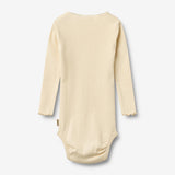 Wheat Main Rippstrick-Langarm Babybody Lotta Body 9631 barely apricot