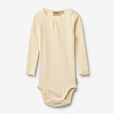 Wheat Main Rippstrick-Langarm Babybody Lotta Body 9631 barely apricot