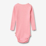 Wheat Main Rippstrick-Langarm Babybody Lotta Body 9638 bubblegum